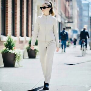 Jenne Maag Ivory Jacket and Pants Set